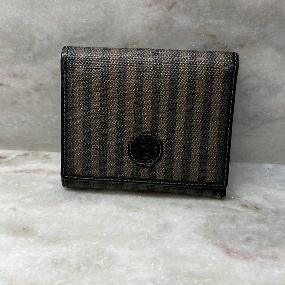 Fendi vintage, authentic trifold, wallet